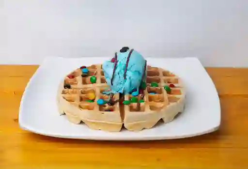 Waffle más Helado