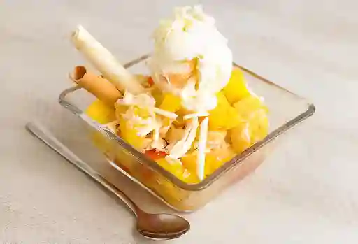 Ensalada de Frutas más Helado