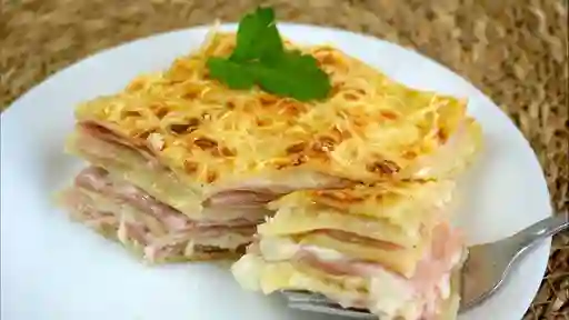 Lasagna Jamón y Queso