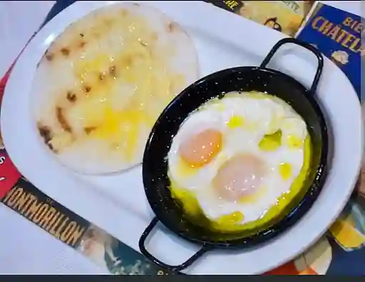 Huevos con Arepa