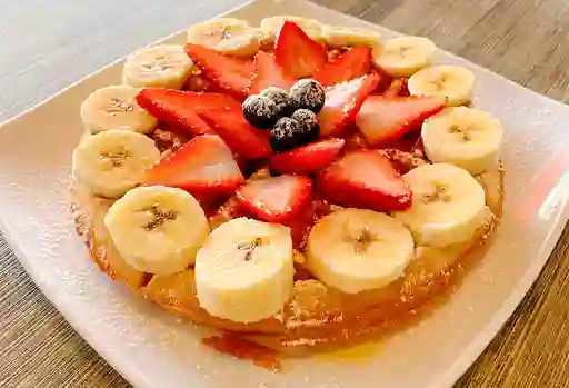 Waffle de Avena con Helado