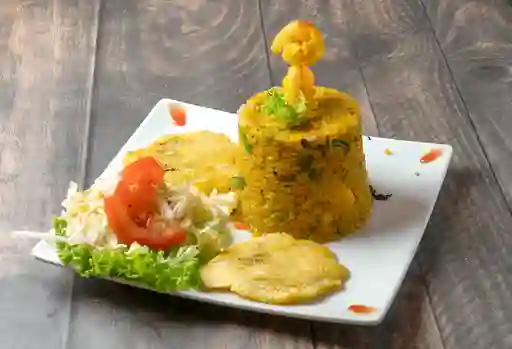 Arroz de Camarón con Coco