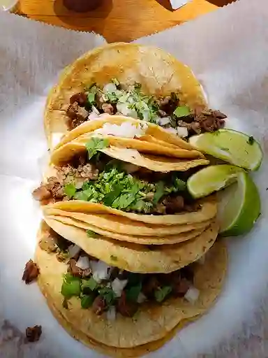 Trio Tacos Dorados Asada Equipo Rocket