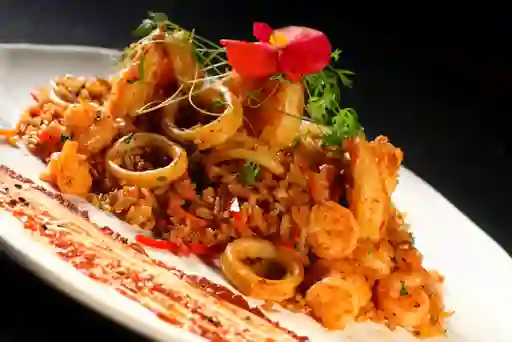 Arroz Ginger de Cerdo y Camarón