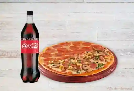 Pizza Mediana + Bebida (Lunes a Jueves)