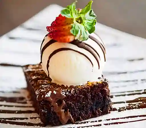 Brownie con Helado