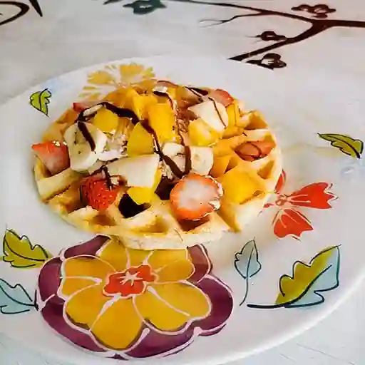 Waffles con Fruta