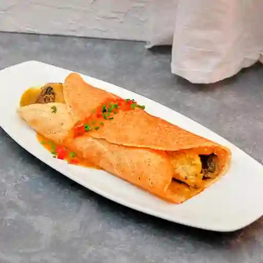 Crepe de Pollo y Champiñones