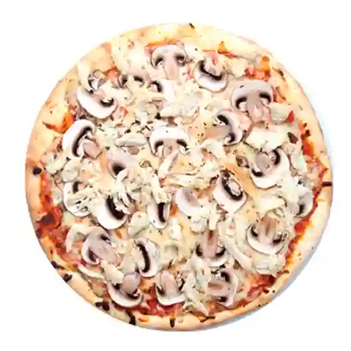 Pizza de Pollo con Champiñones