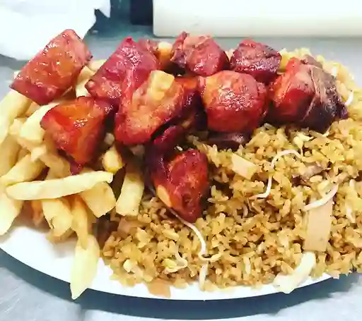 Arroz con Costillas BBQ