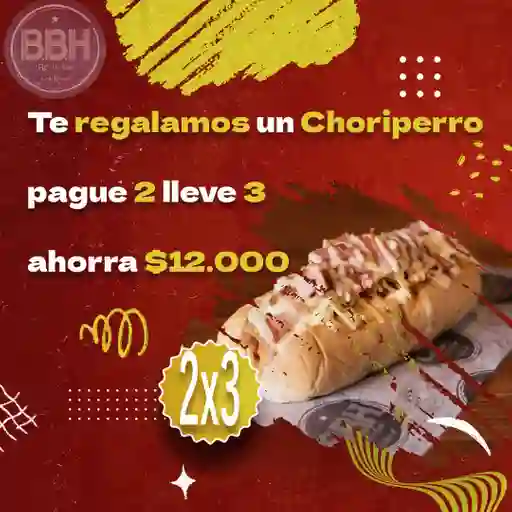 Promo Choriperro 3x2