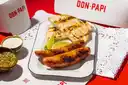 Chorizos con Arepa Blanca