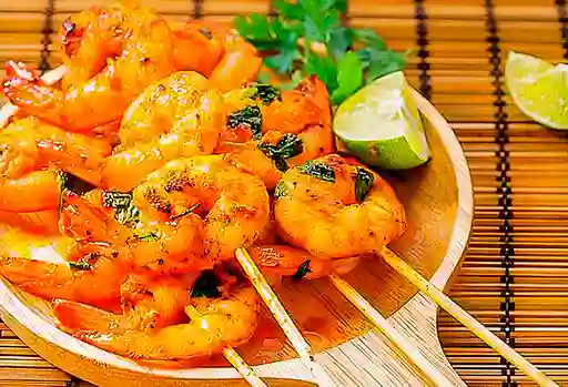 Brochetas de Camarón Apanado