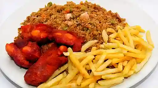 Arroz Chino y Costillas