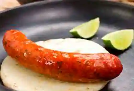 Chorizo Mexicano y Arepa