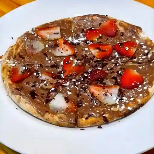 Pizza de Nutella y Fresas