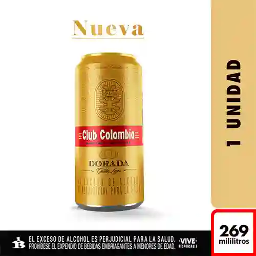 Cerveza Club Colombia Dorada Lta 269 ml Lata