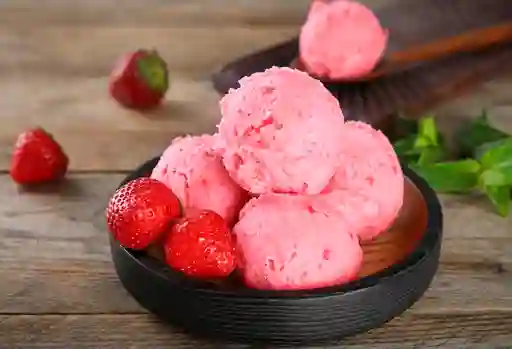 Fresas con Helado Pequeña