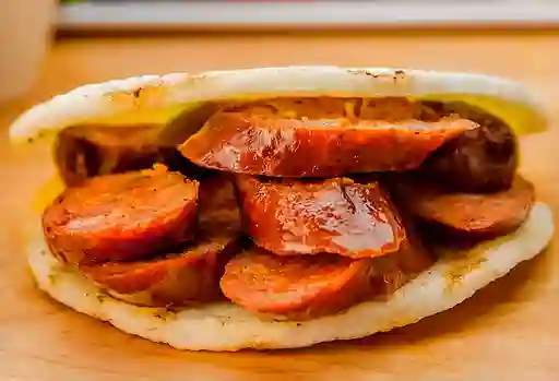 Arepas con Chorizo