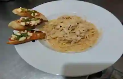 Spaguetti con Pollo