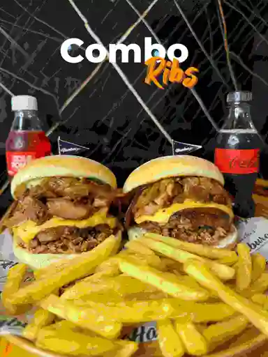 Combo Ribs Burger + Bebidas