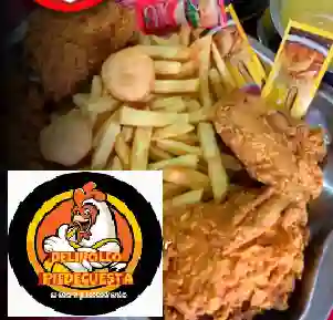 1/2 Pollo Broaster + Maduro Relleno + Gaseosa
