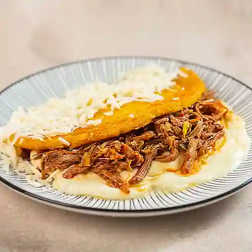 Arepa con Carne