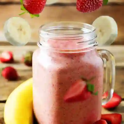 Batido de Fresa y Banano 16 Oz