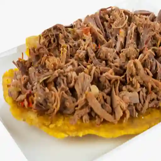 Patacón con Carne