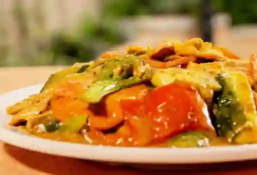 Chop Suey con Camarones