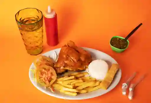 Bandeja con Pollo Asado