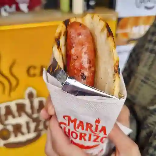 Chorizo Santarrosano con Arepa Paisa