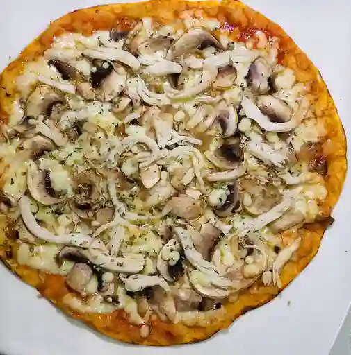 Pizza Pollo con Champiñones Grande