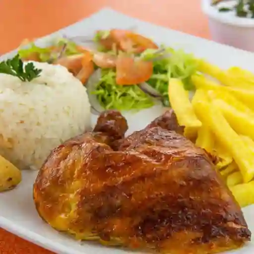 Bandeja con Pollo Asado