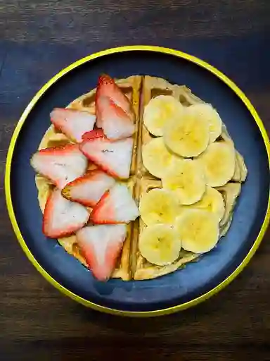 Waffle Fresa Banano