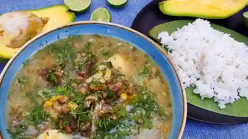 Sopa de Carne Salada y Frijol