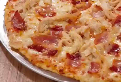 Pizza Pollo con Champiñones