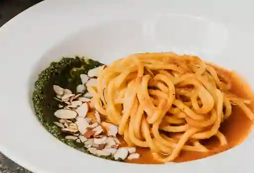 Spaghetti Pomodoro y Pesto