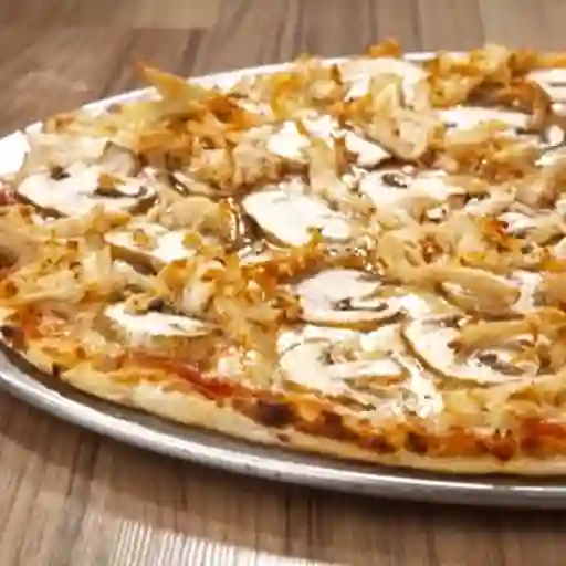 Pizza Personal con Pollo y Champiñón