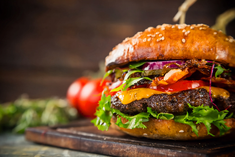 Hamburguesa Doble Carne Especial.