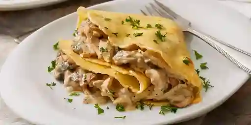 Crepe Pollo y Champiñones