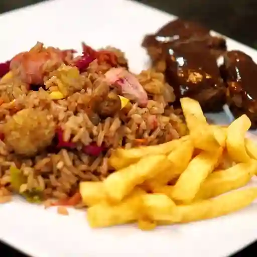 Combo Arroz Ranchero y Costillas