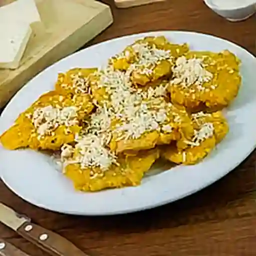 Patacones con Queso