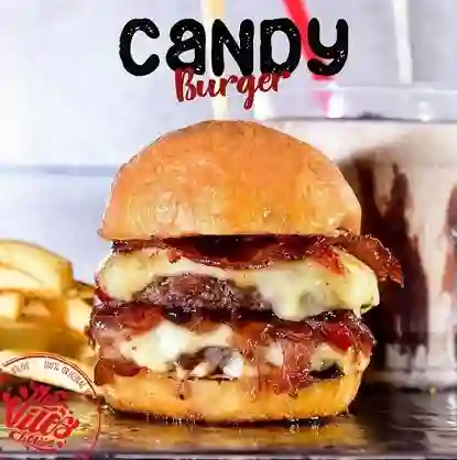 Candy Burger + Papas + Gaseosa