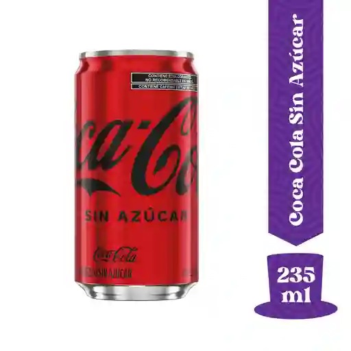 Coca Cola Sin Azúcar 235 ml