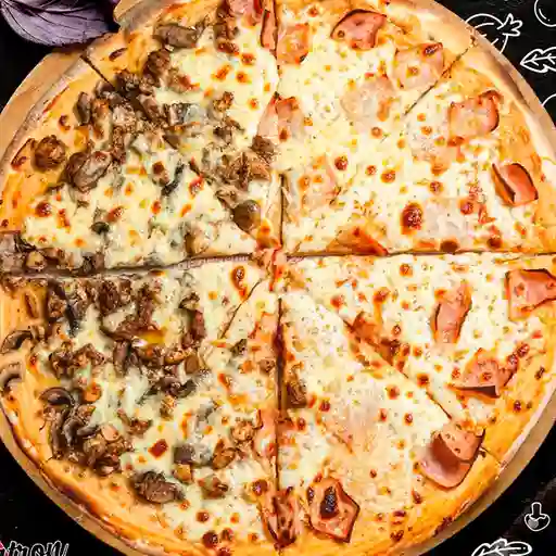 Pizza Grande Jamón y Pollo