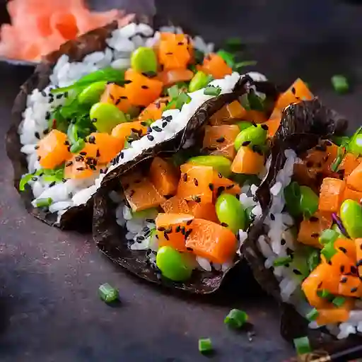 Tacos Nori de Salmón