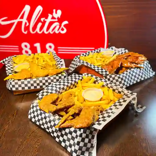 18 Piezas de Alitas + Papas