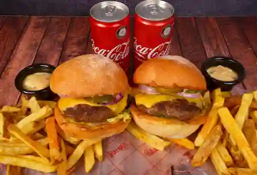 Combo Burgers para 2