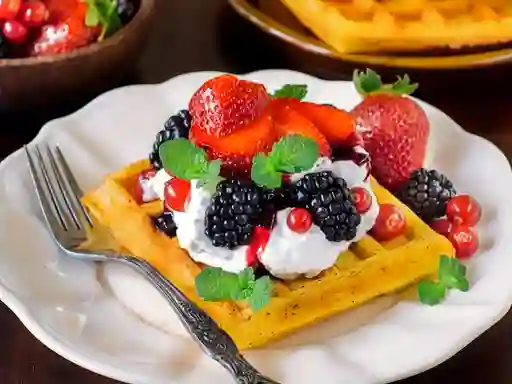 Waffle Frutos Rojos